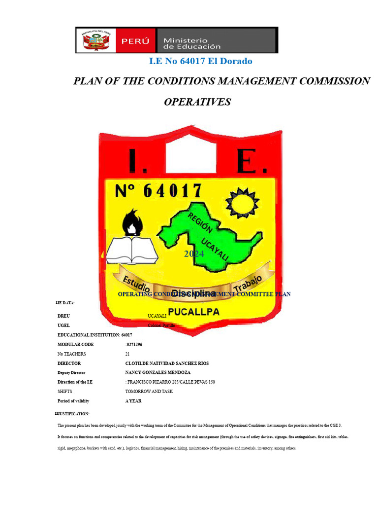 Operational Conditions Management Committee Plan (64017) 18.03.2024 ...