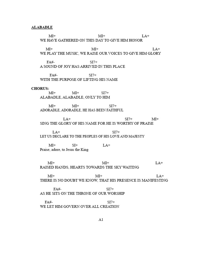 Praise Chords | PDF | Glory (Religion) | God In Christianity