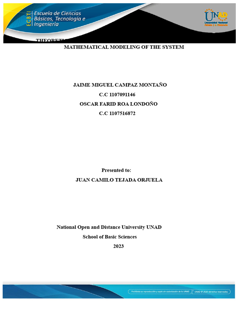 Phase 3 Mathematical Modeling of The System 243005 73 | PDF ...