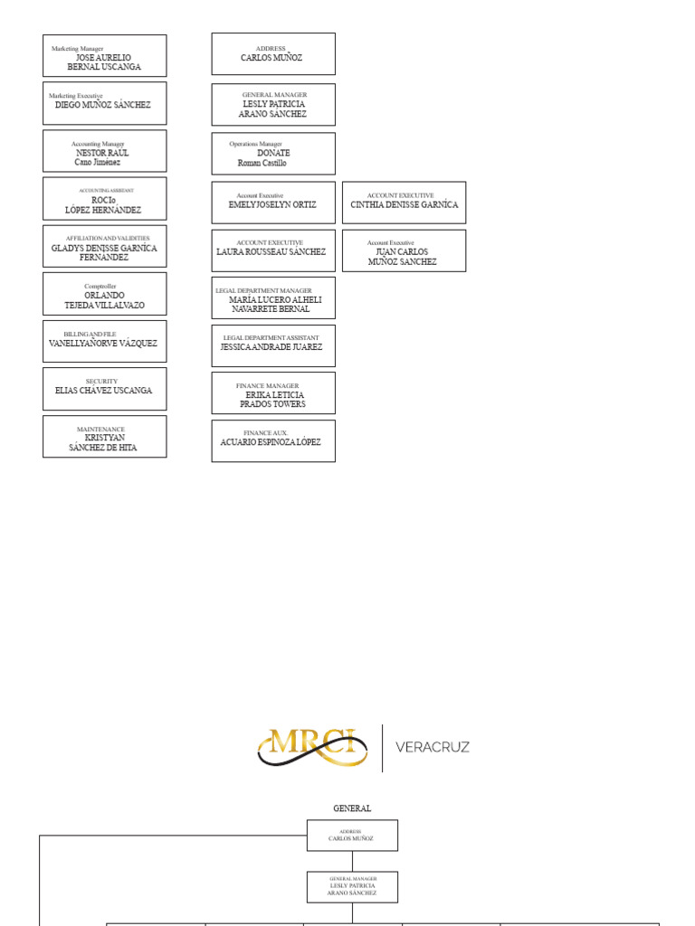 General Organizational Chart | PDF