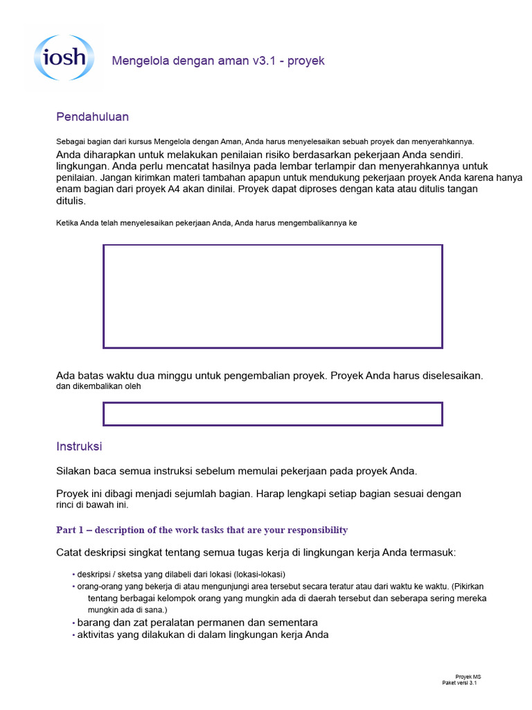 Proyek Iosh | PDF