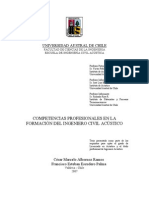 Competencias Profesionales Ingeniero Civil Acustico Bmfcia339c
