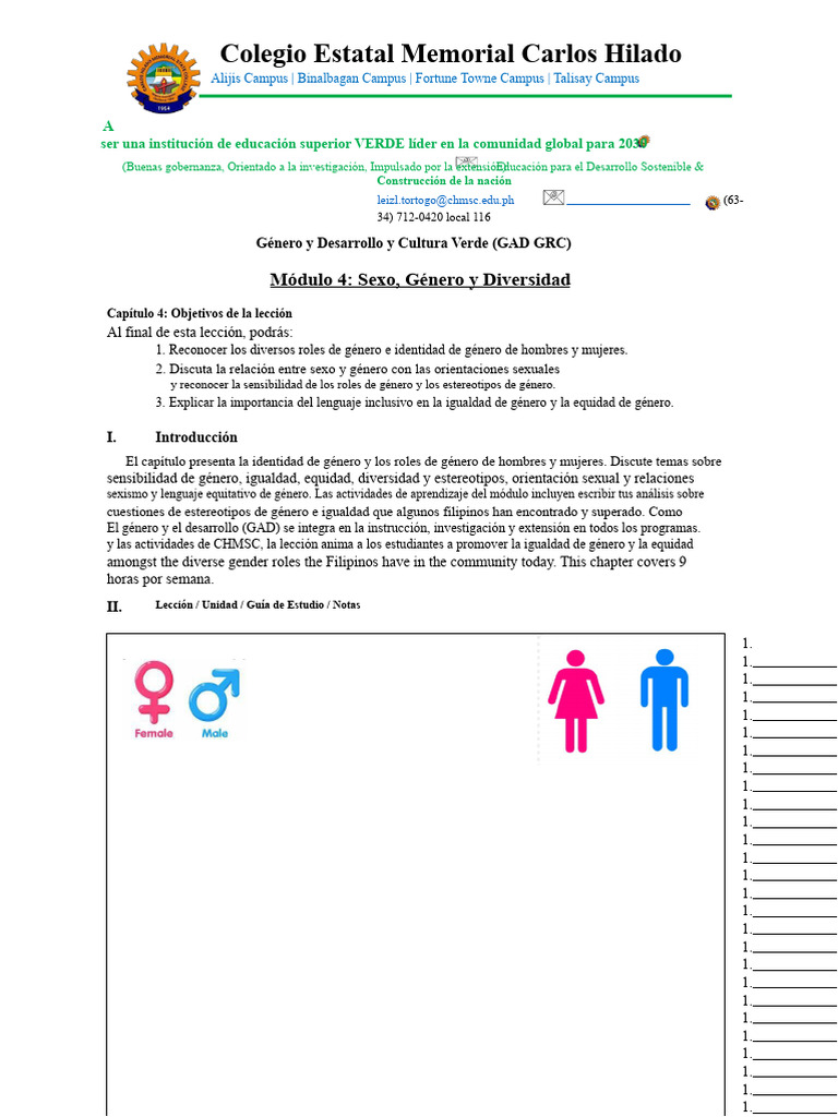 Educación en Género y Diversidad | PDF | Bisexualidad | Igualdad de género