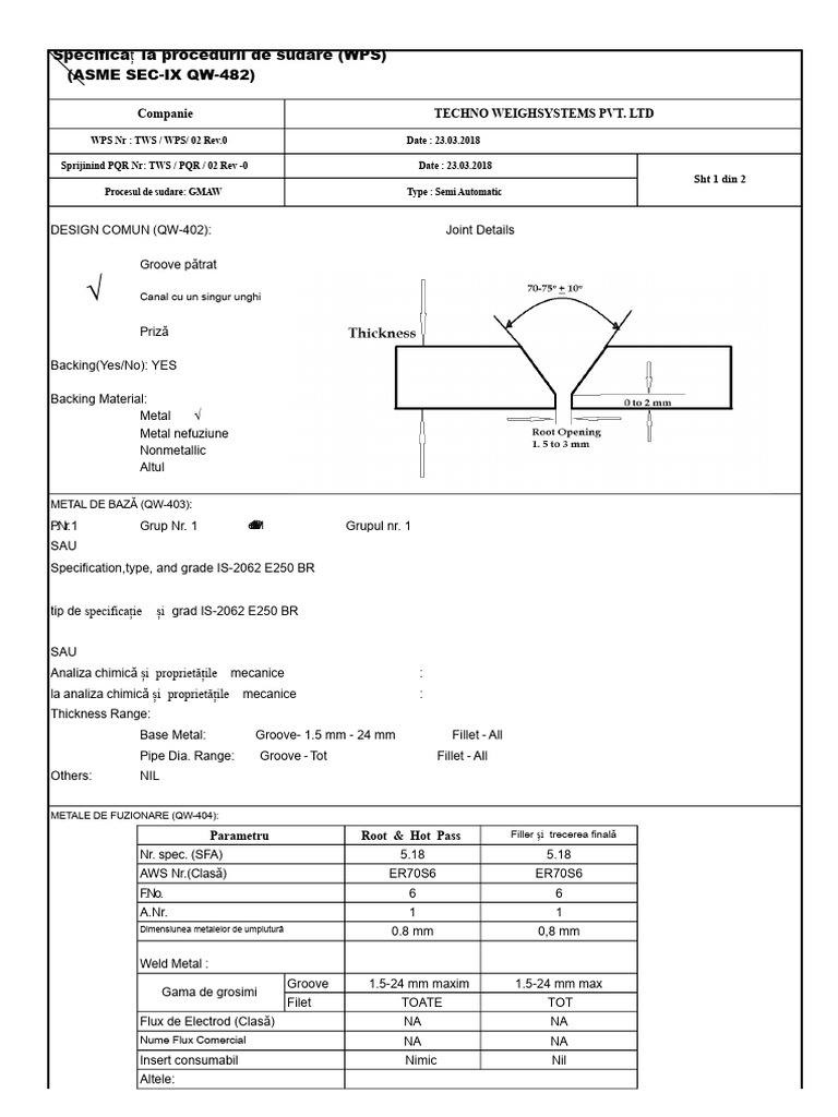 Wps PQR Gmaw - Compress | PDF