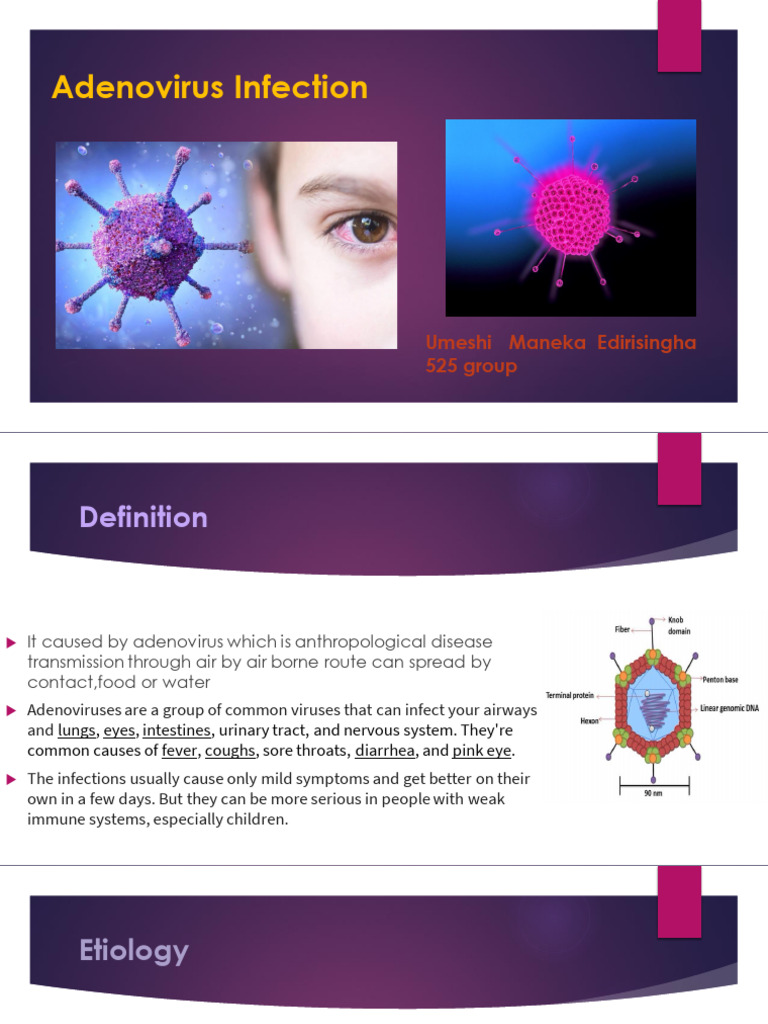 Understanding Adenovirus Infections | PDF | Adenoviridae | Infection