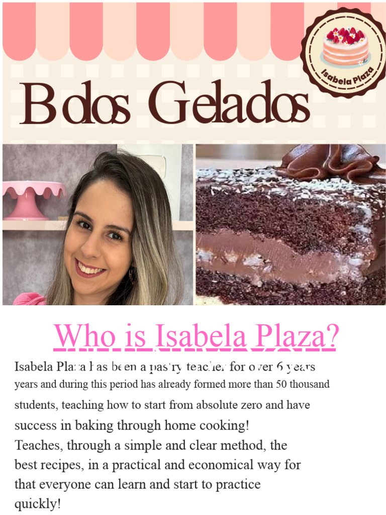 Isabela Plaza's Baking Recipes Guide | PDF | Cakes | Chocolate