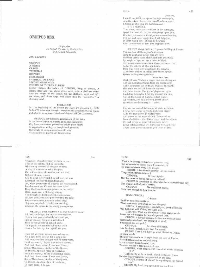 Oedipus Rex | PDF