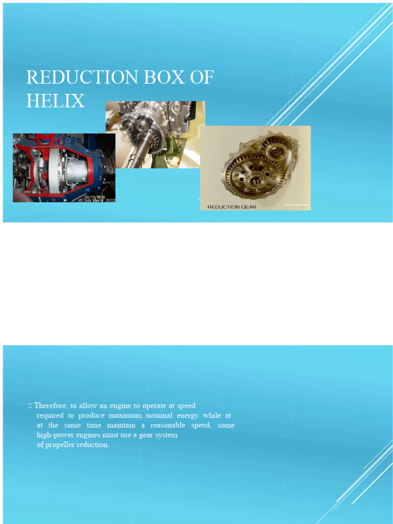 Helix Reduction Box | PDF | Gear | Kinematics