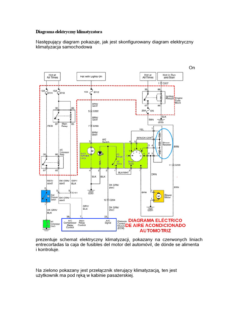 Schemat Elektryczny Klimatyzacji | PDF
