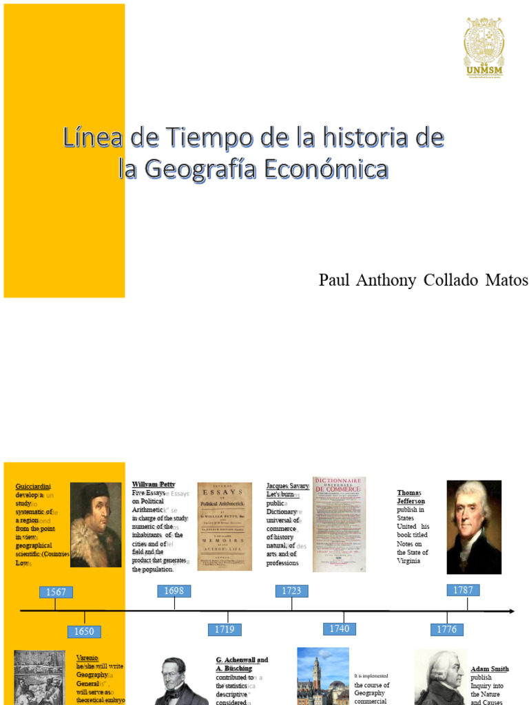 Timeline of The History of Economic Geography | PDF | Geography ...