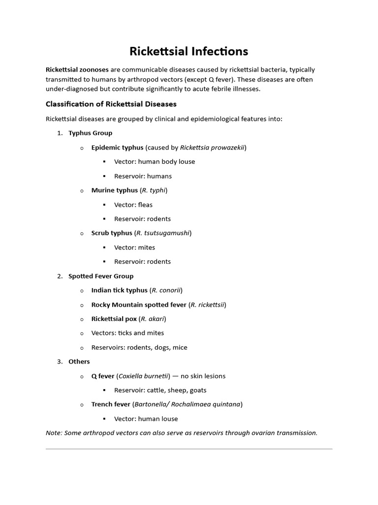 Rickettsial Infections PSM | PDF | Microbiology | Immunology