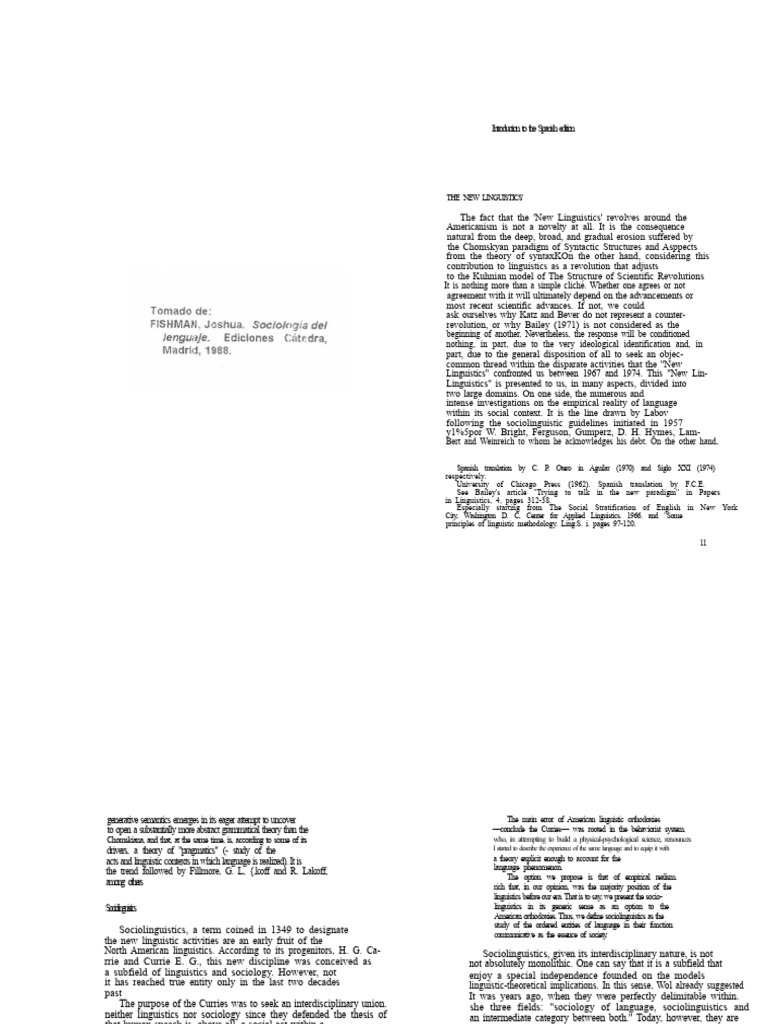 Joshua Fishman Introduction Sociology of Language PDF | PDF ...