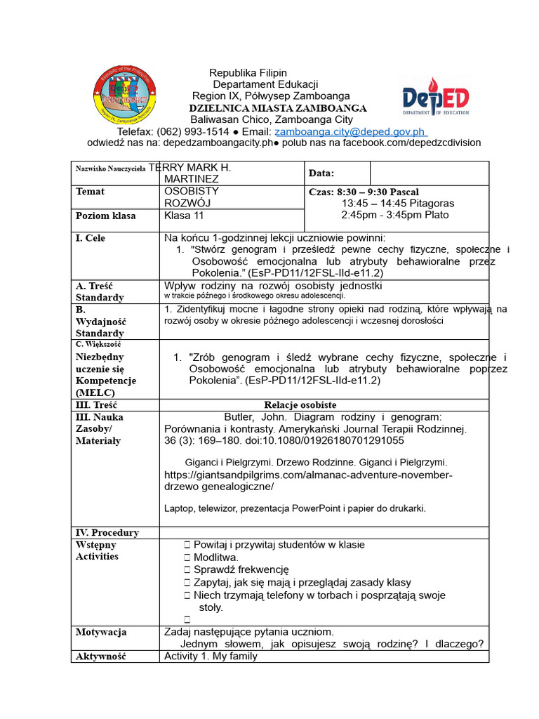 PerDev - Stwórz Genogram | PDF