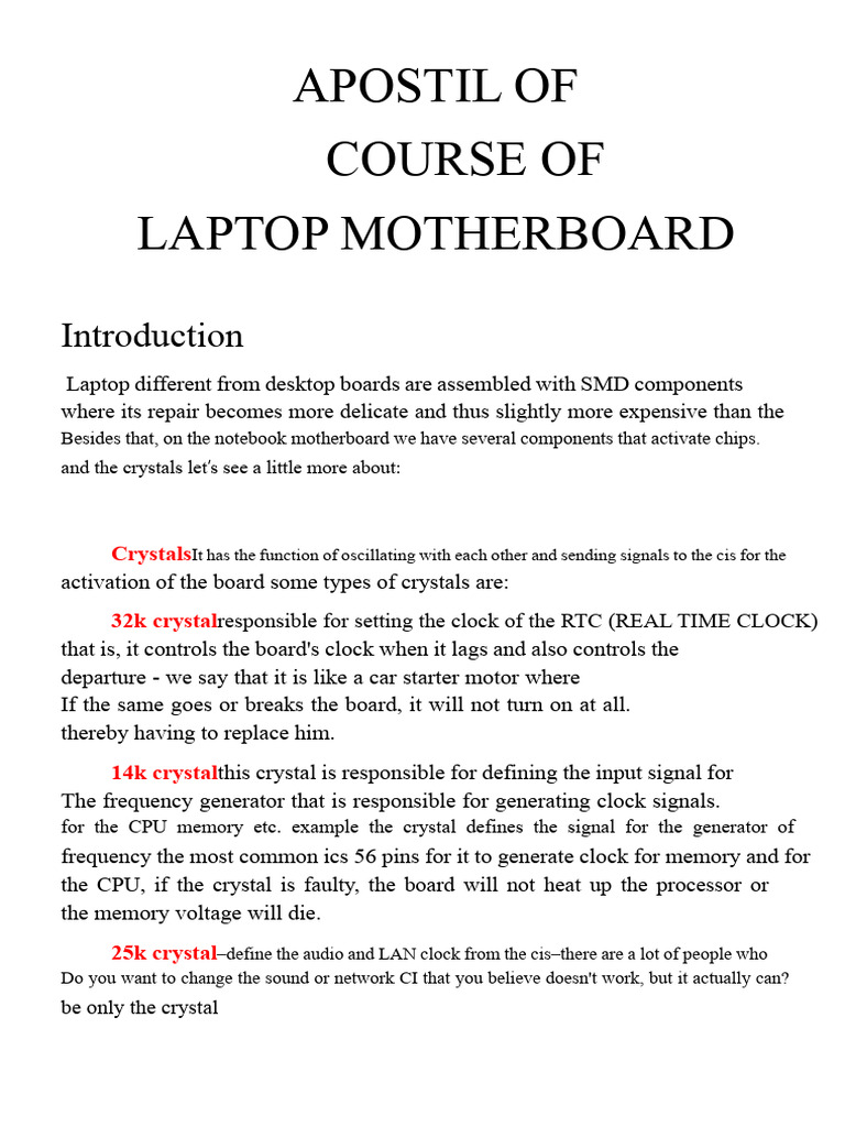 Laptop Motherboard Repair Guide | PDF | Laptop | Central Processing Unit
