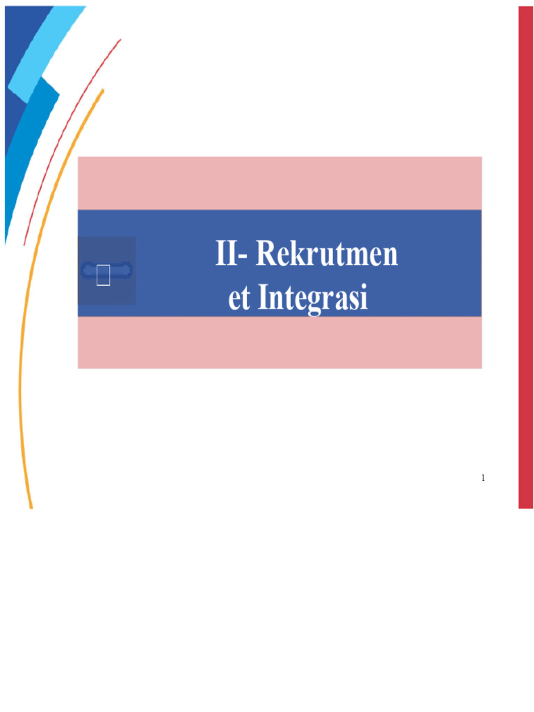 Proses Rekrutmen dan Integrasi Karyawan | PDF