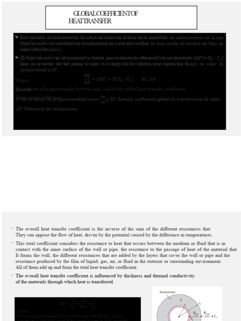 Global Heat Transfer Coefficient Explained | PDF | Heat Transfer | Heat