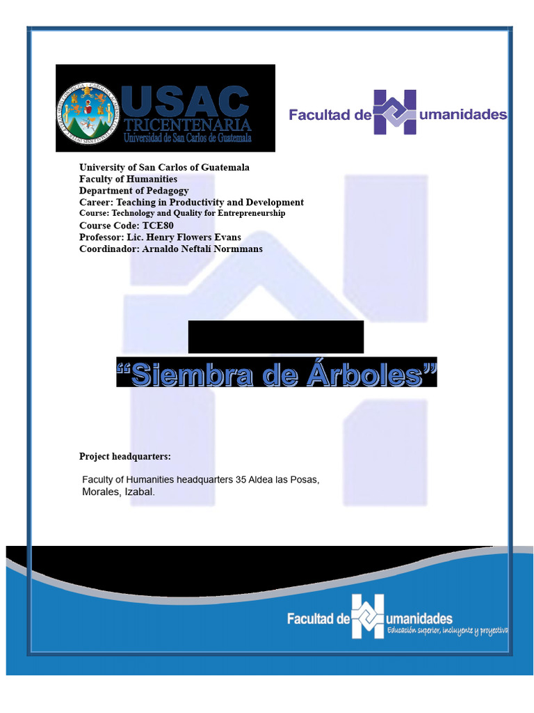 Tree Planting Project at USAC | PDF | Trees | Fruit