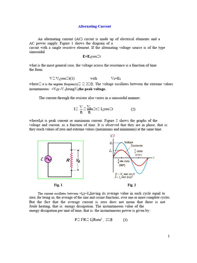 Alternating Current Physics | PDF | Electrical Network | Loudspeaker