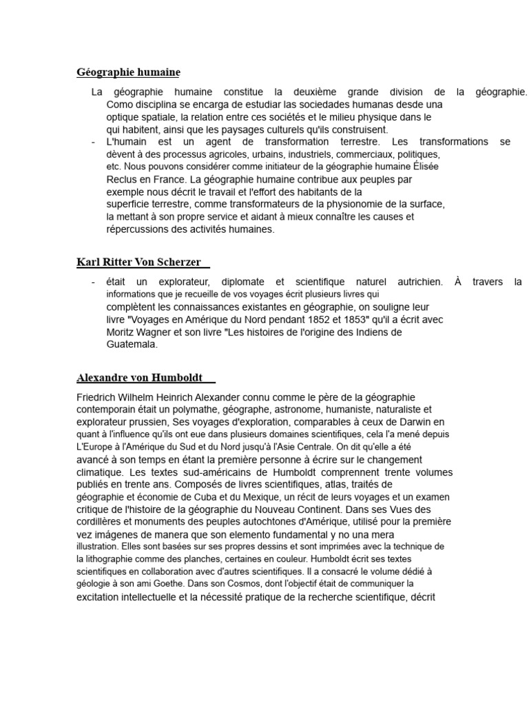 Introduction à la géographie humaine | PDF | Géographie | Paysage