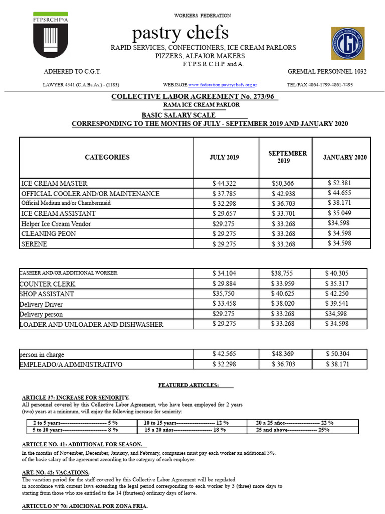 Basic Salary Scale July - September 2019 and January 2020 PDF | PDF ...