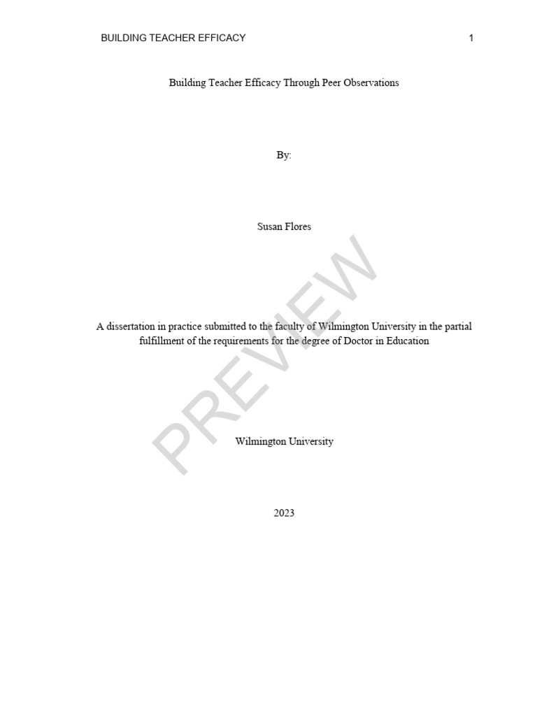 Peer Observation On Self-Efficacy | PDF | Self Efficacy | Psychology