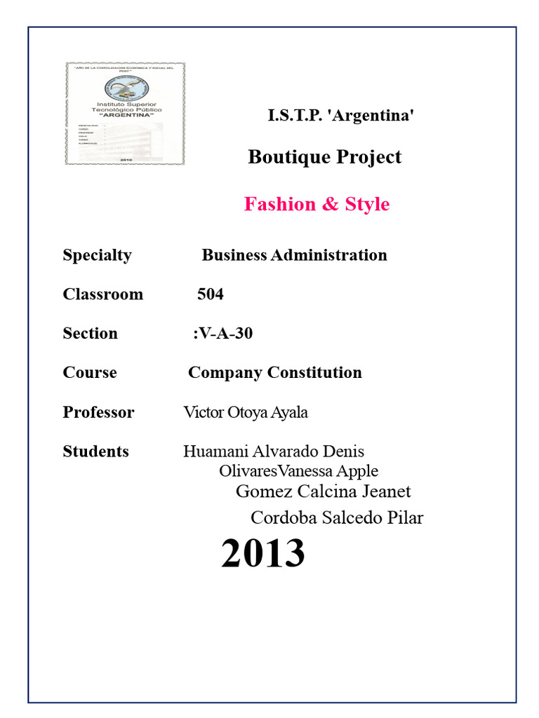 Boutique Project - Ready Again | PDF | Blouse | Fashion