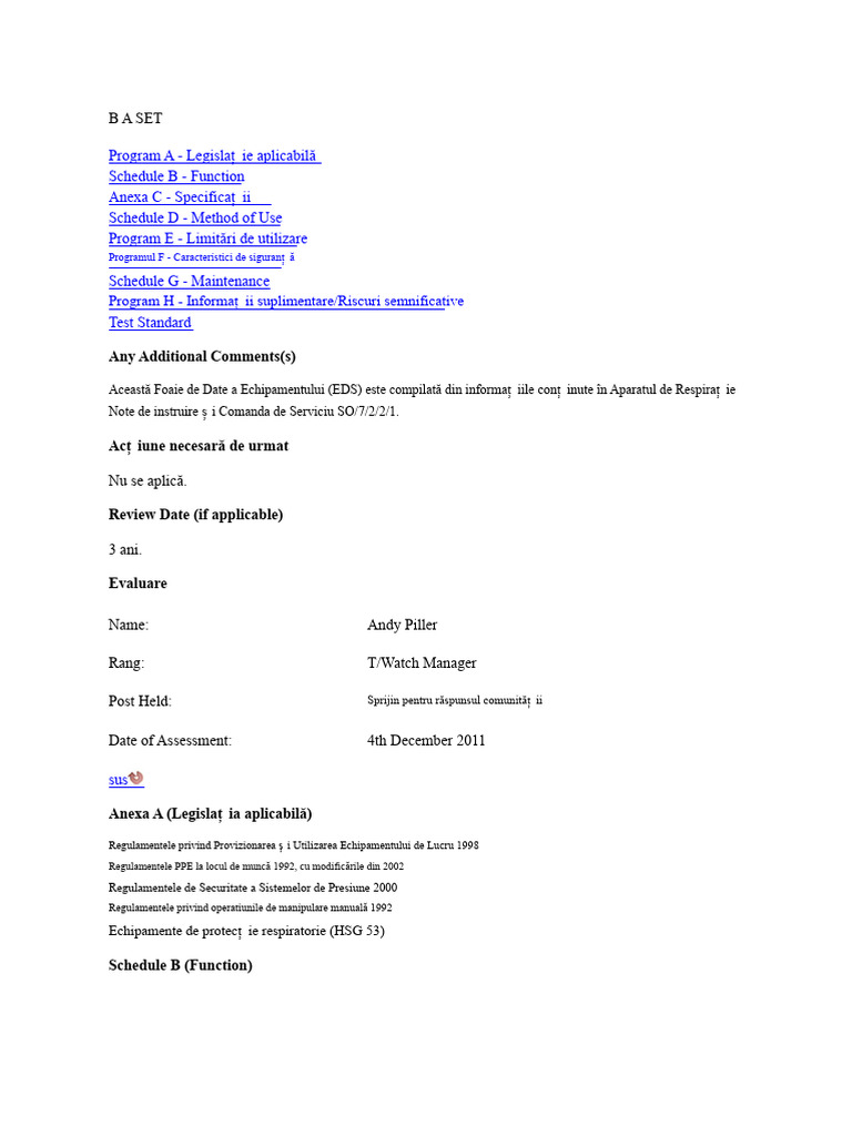 Ț Ț Schedule D - Method of Use: Baset | PDF