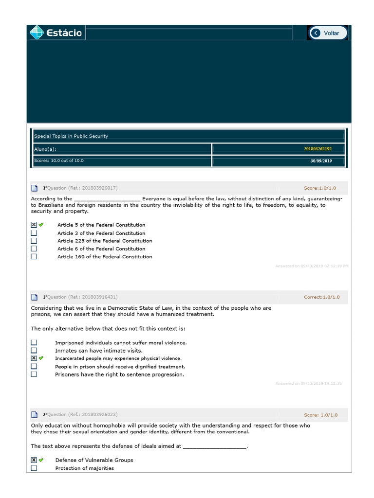 Public Security Exam Questions and Answers | PDF | Domestic Violence ...
