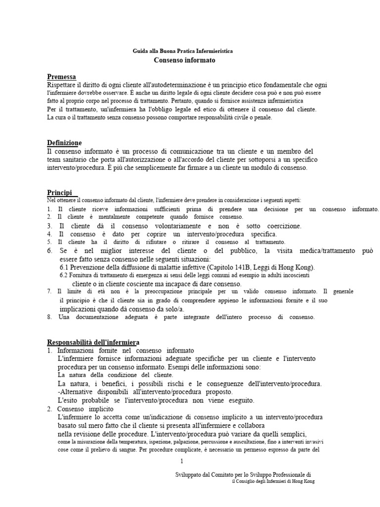 Consenso Informato e | PDF