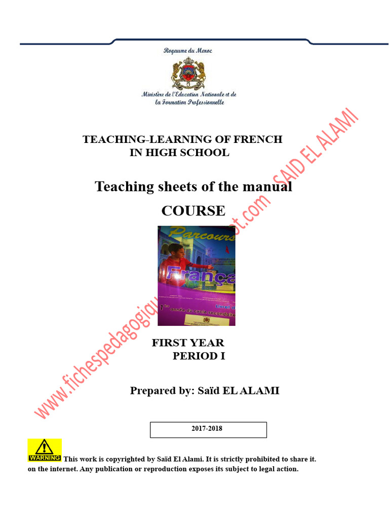 High School French Teaching Manual | PDF | Narrative
