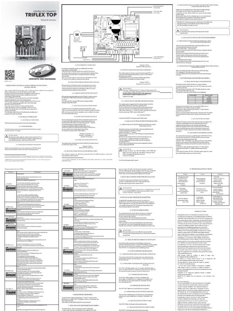 Gate Operation and Control Instructions | PDF | Electricity | Computer ...