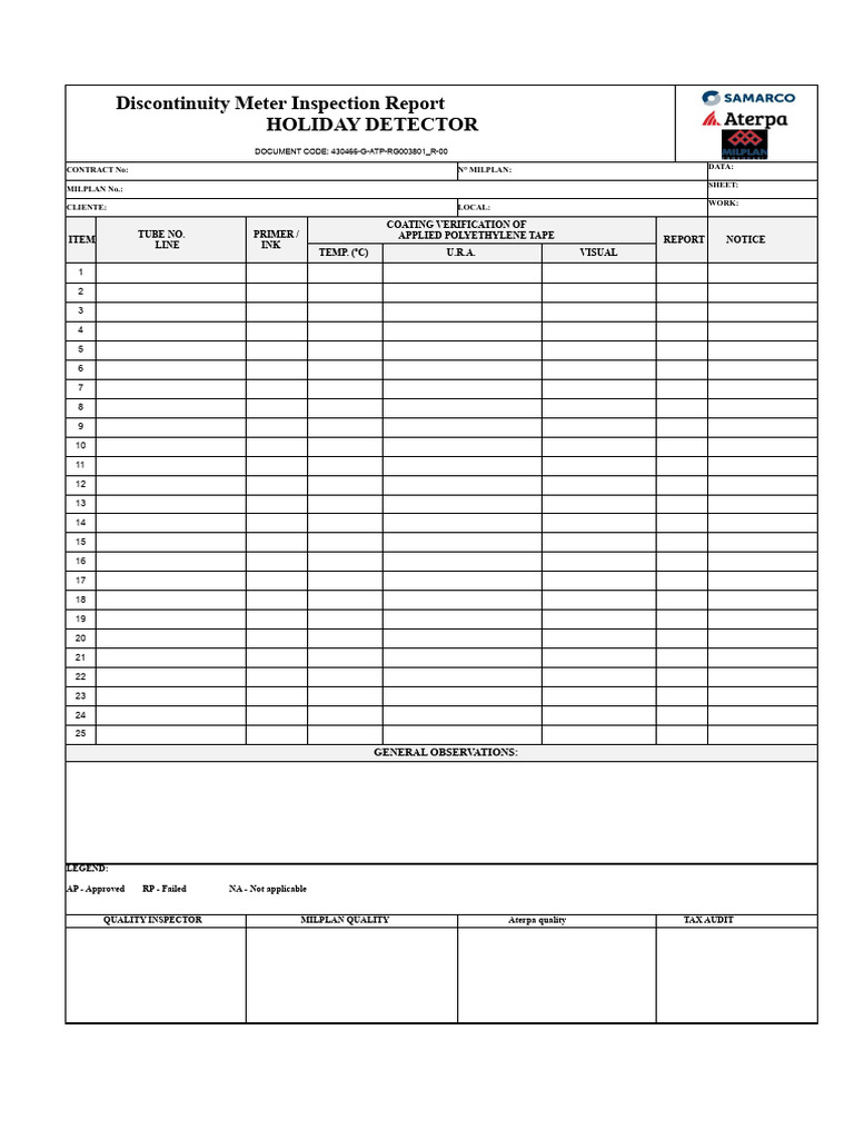 430466-G-ATP-RG003801 - R-00 - Discontinuity Meter Inspection Report ...