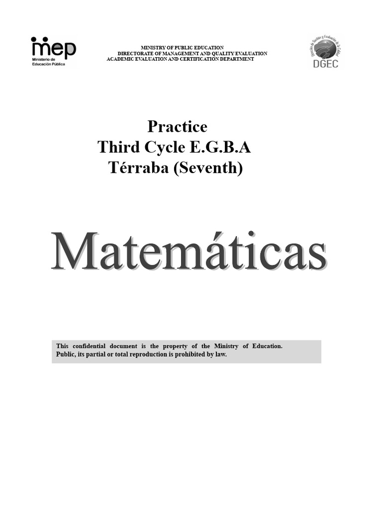 Seventh Grade Math Test Instructions | PDF | Area | Rectangle