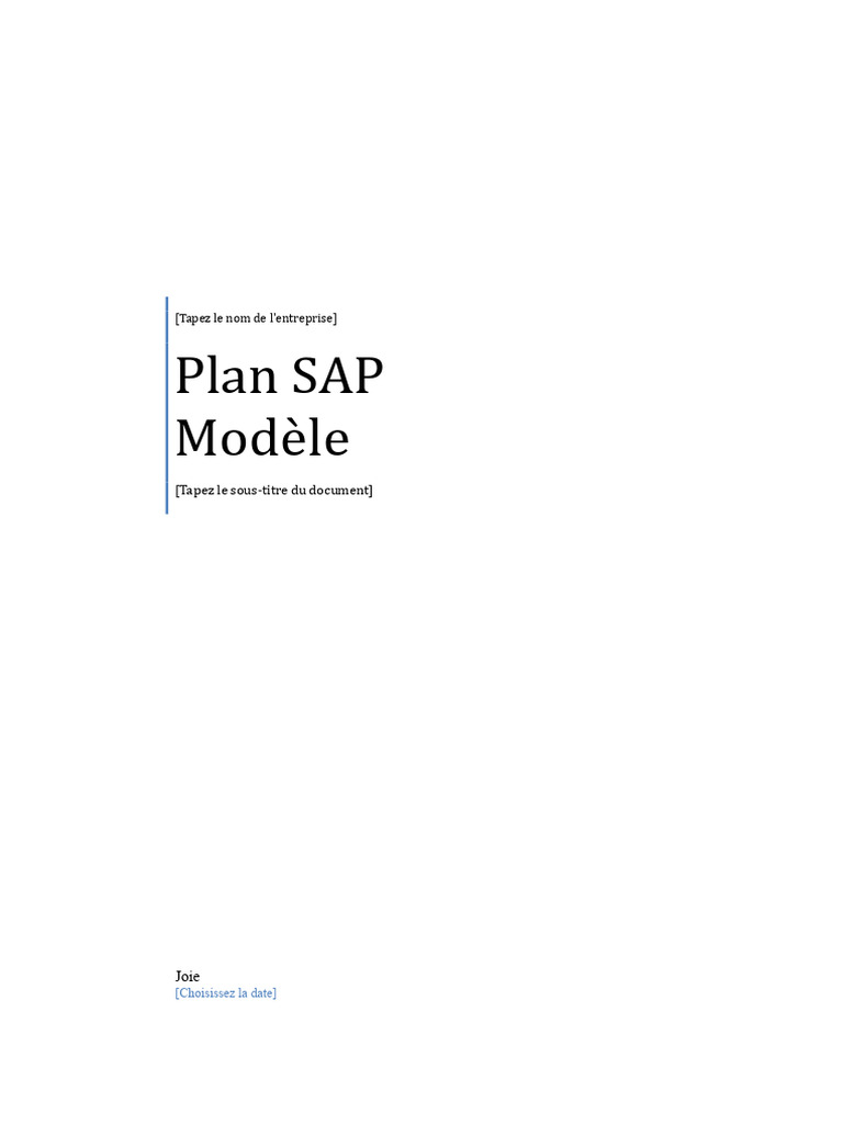 Plan SAP : Processus et Structure SD | PDF