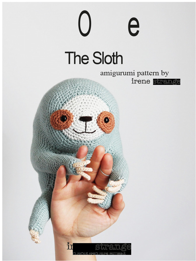 Amigurumi Sloth Crochet Pattern | PDF | Sewing Needle | Sewing