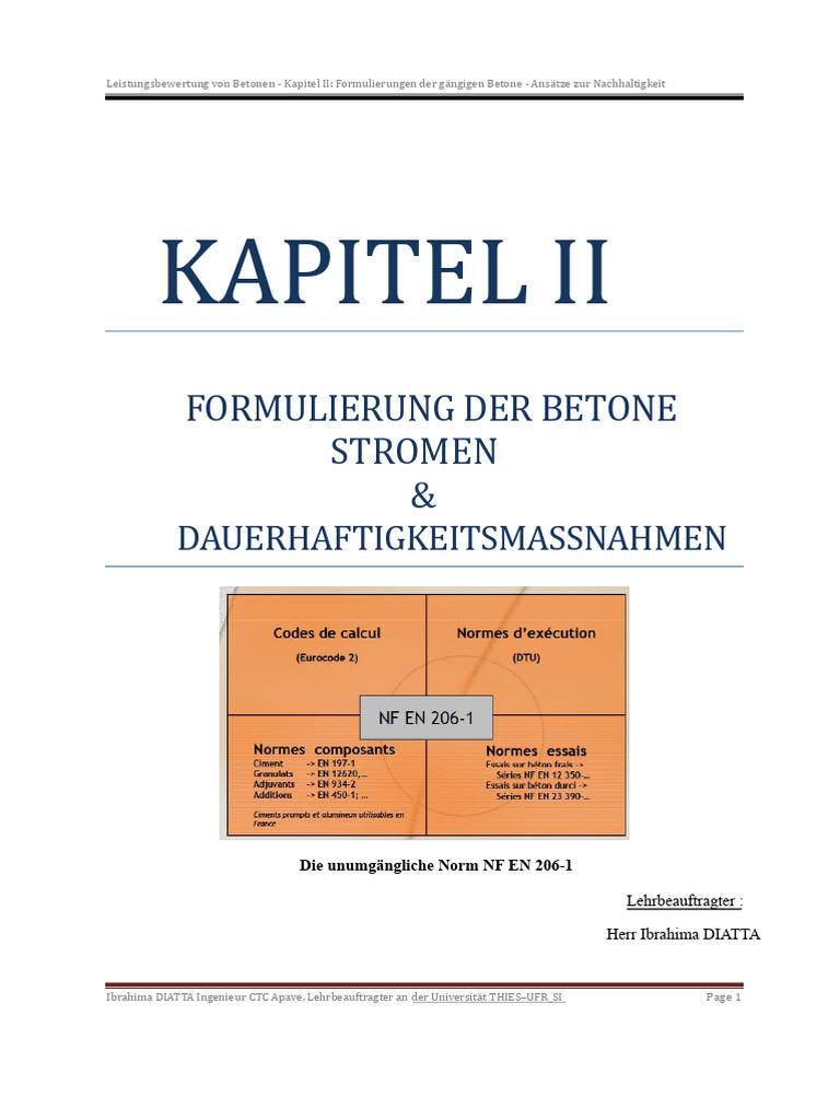KAP. II Betonformulierung | PDF
