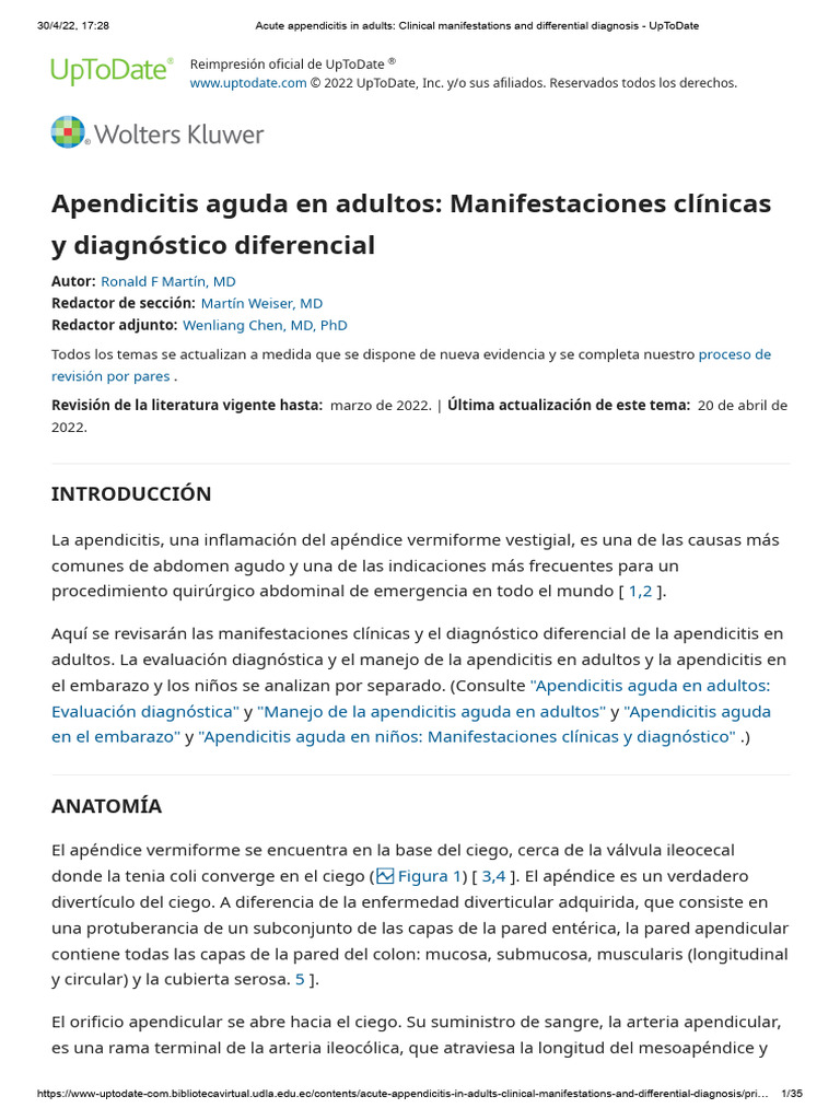 Acute Appendicitis in Adults_ Clinical Manifestations and Differential ...