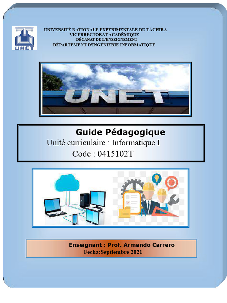 Guide Pédagogique Informatique I 0415102T | PDF | Programmation ...