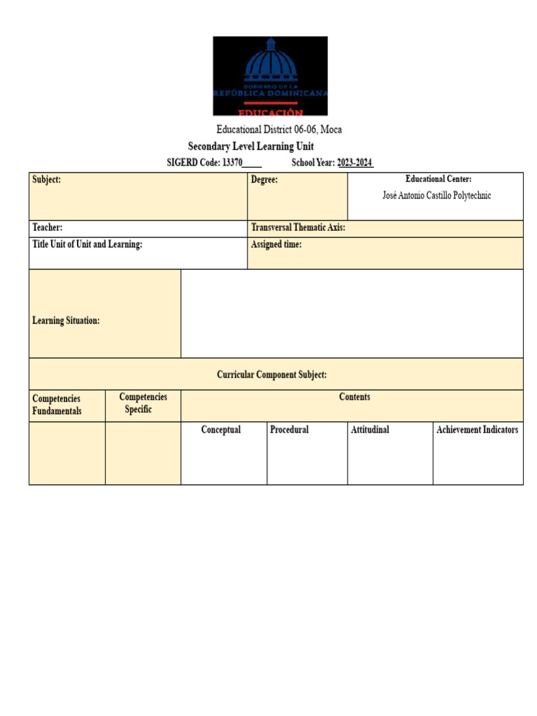 Learning Unit Outline 2023-2024 | PDF