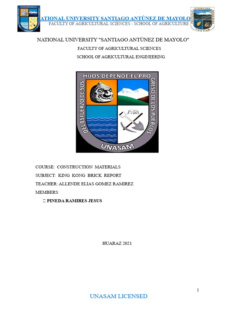 King Kong Brick Report Overview | PDF | Brick | Concrete