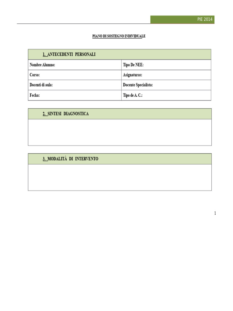 Formato PAI ... | PDF