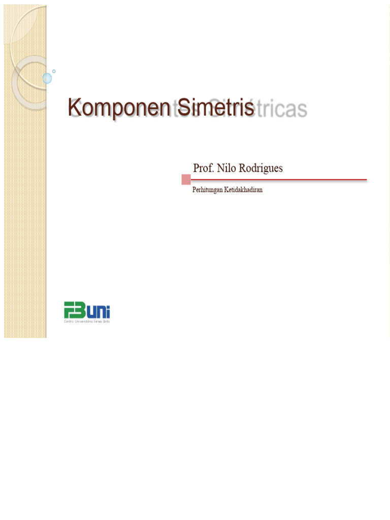 Analisis Metode Komponen Simetris | PDF