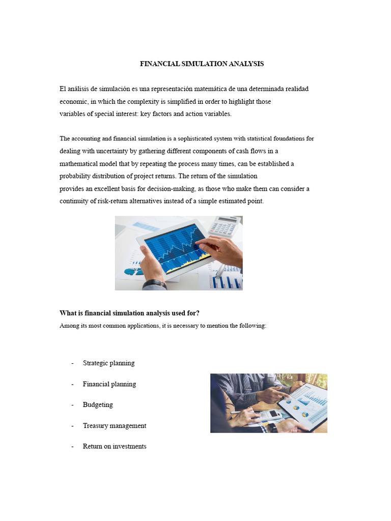 Financial Simulation Analysis | PDF | Simulation | Mathematical Model