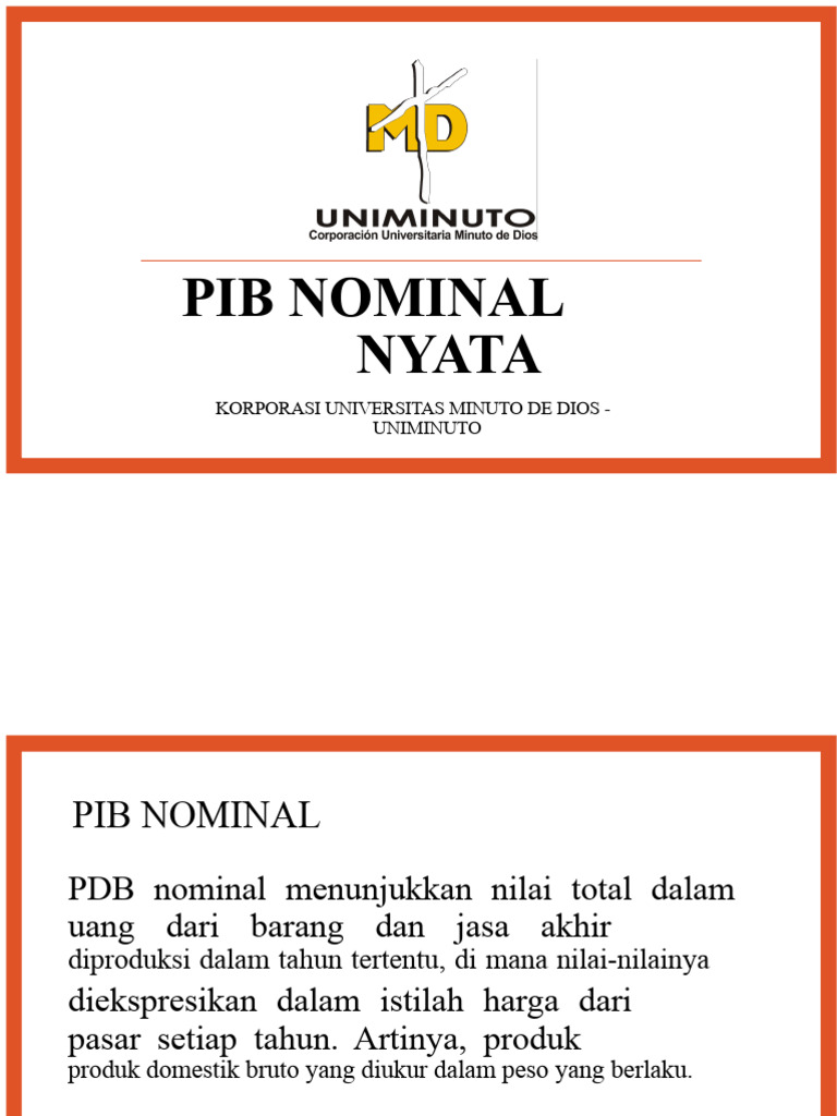 PIB Nominal Dan Real | PDF