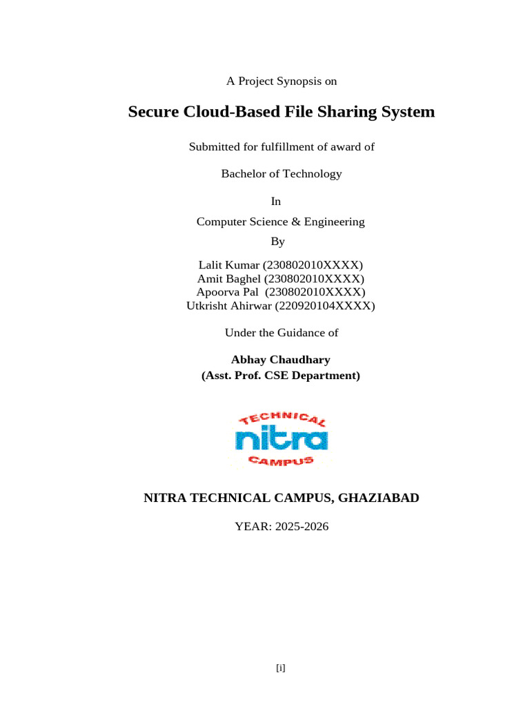Secure Cloud File Sharing System Overview | PDF | Databases | Cloud ...
