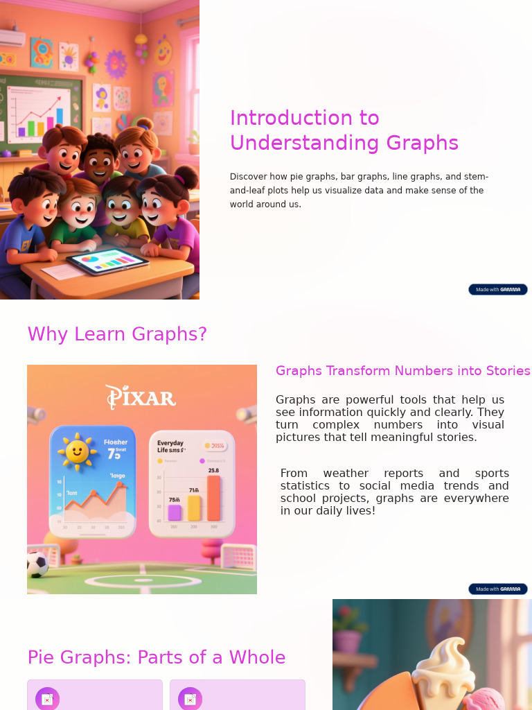 Understanding Graphs: Types & Uses | PDF | Pie Chart