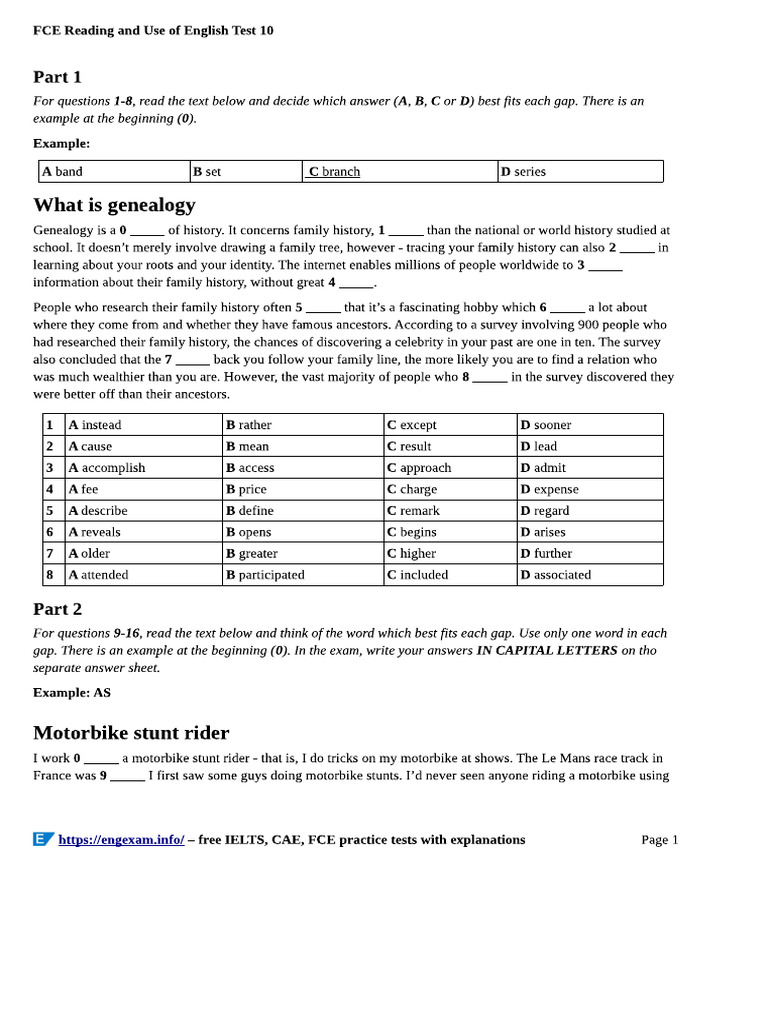 FCEExam Merged | PDF
