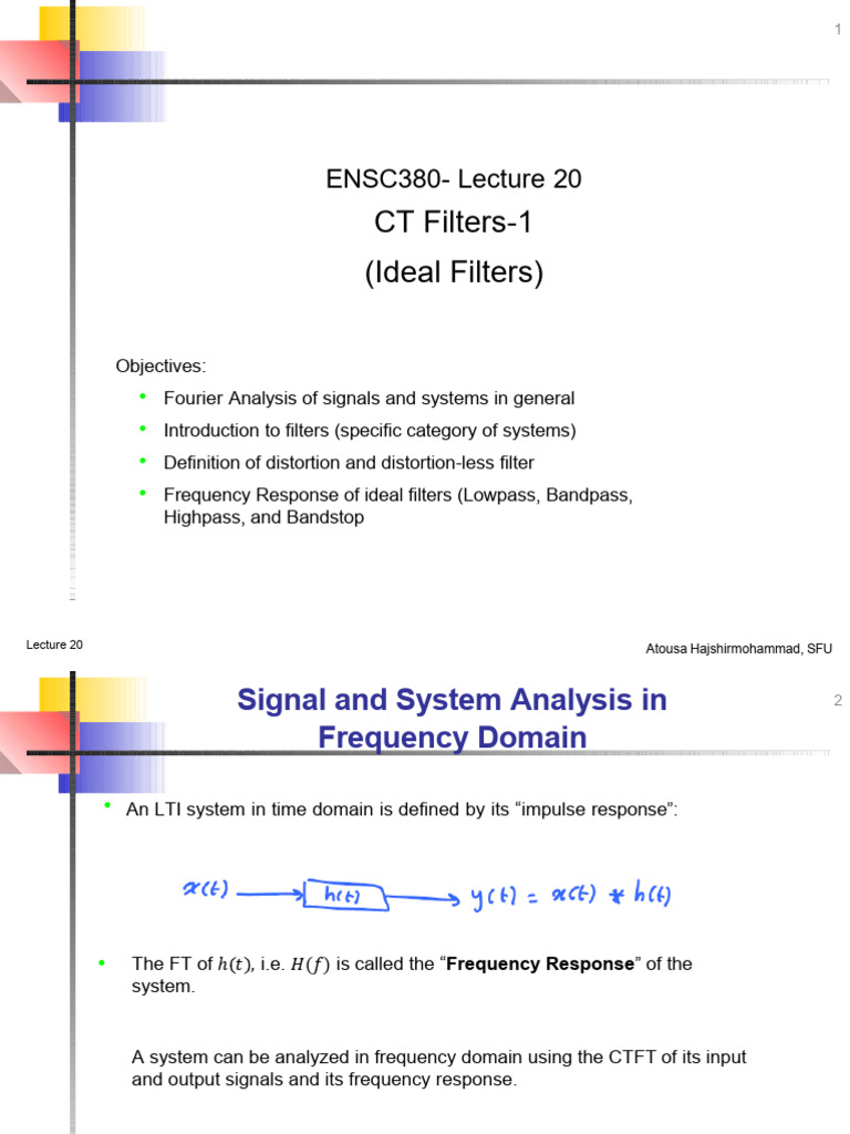 380 20 CT Filters Ideal CMPLT | PDF | Filter (Signal Processing) | Low ...