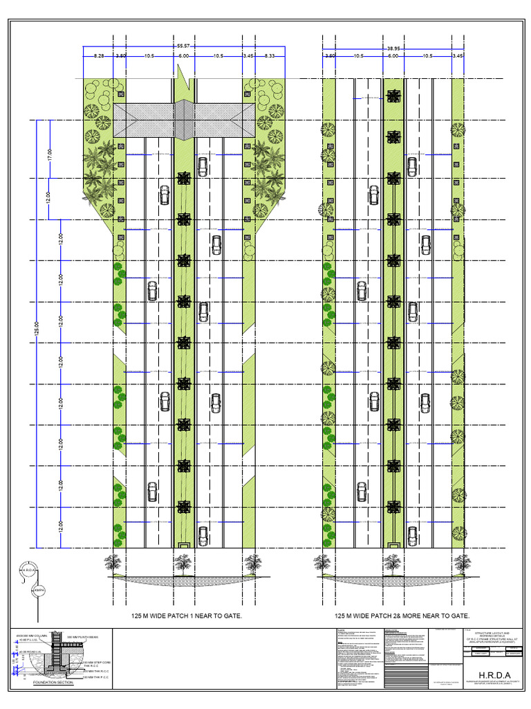 RCC Structure Layout and Details | PDF | Foundation (Engineering) | Plaster