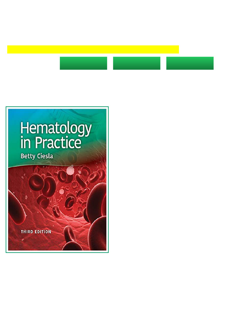 Test Bank for Hematology in Practice 3rd by Ciesla digital download ...